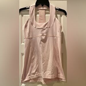 Lululemon tank top with build-in bra, size 8